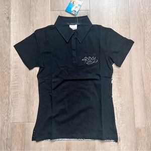 Roxy‎ Girl Sports T Shirt Top Beach On The Back Black Size M NWT
